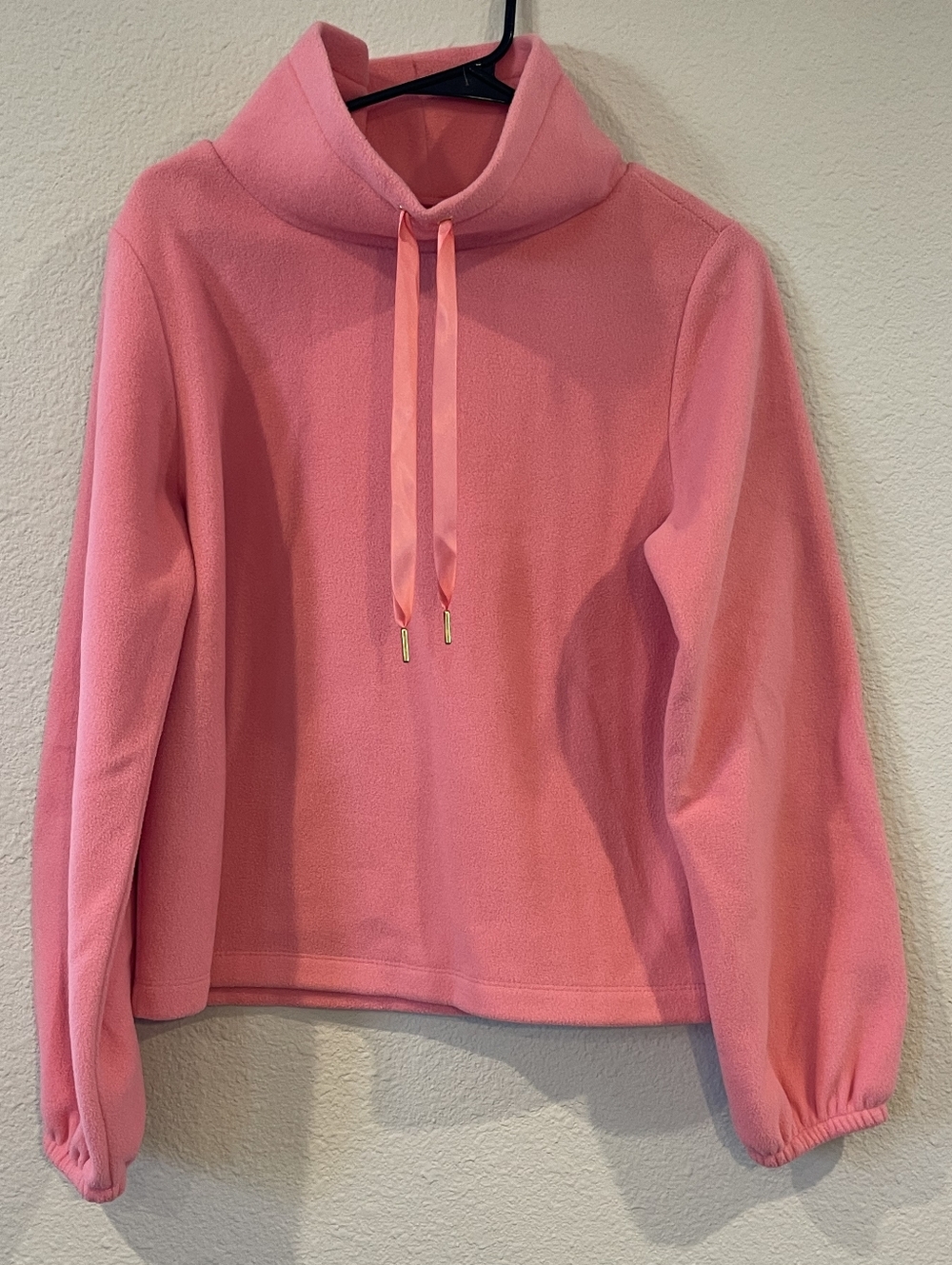 Dudley Stephens Tuckernuck Pink Park Slope Fleece Turtlneck Pullover Sweater Med